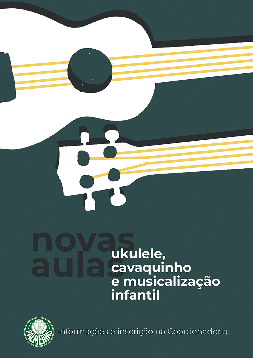 Aulas de ukulelê e cavaquinho estão disponíveis na Coordenadoria do